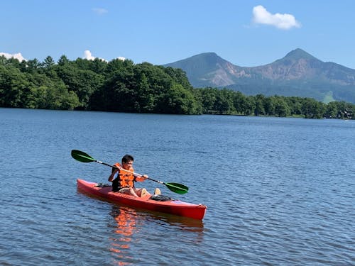 観光と農業が基幹産業の村です