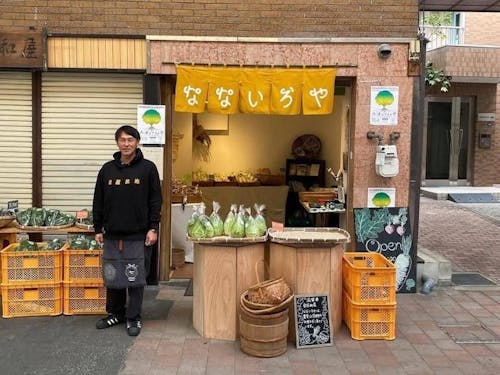 大津なかまち店。対面販売の中でお客様からレシピを聞くのがおもしろいそうです。