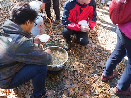 作業後の芋煮は身体に染み渡ります〜