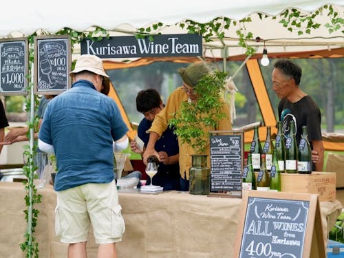 イベントへの出店や行政との連携など、ワインを核に地域と様々な繋がりが持てます