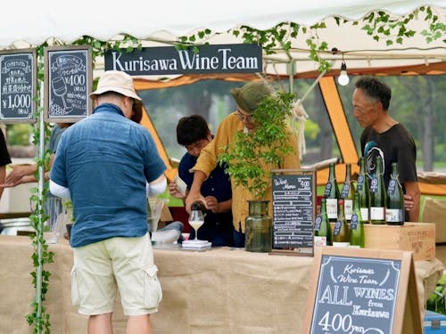 イベントへの出店や行政との連携など、ワインを核に地域と様々な繋がりが持てます