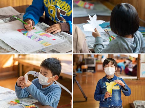 ▲『あかりのうつわ』づくりの様子