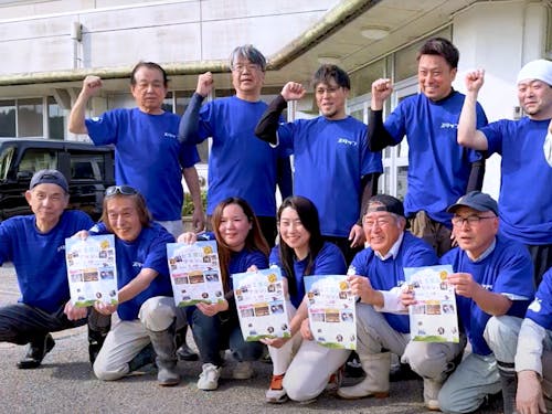 まちづくり協議会のスタッフ(下段左端 大舘会長)