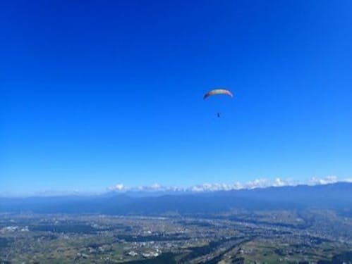 中央アルプスからのぞむ伊那谷