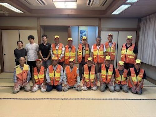 菊水猟友会の皆さん。有害鳥獣から地域の暮らしを一緒に守りましょう!!