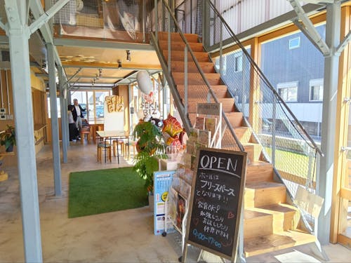 地域交流会の会場「本町チャレンジBASE」