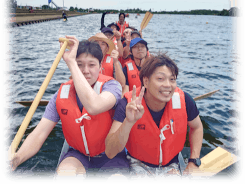 ケイテック株式会社宮城テクノロジーセンターのみなさま(ドラゴンカヌー大会参加時)