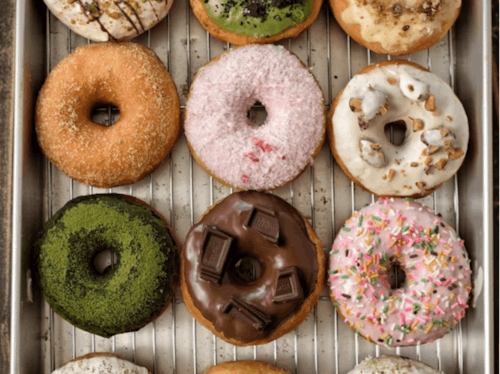 毎朝手作りで丁寧に作られたドーナツ