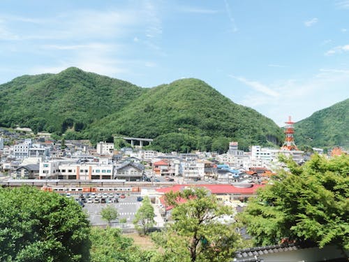 活動拠点となる新見駅周辺