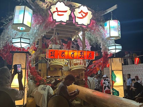 けんか七夕を観覧