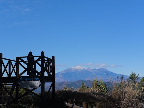 駒ヶ岳側から見た御嶽山