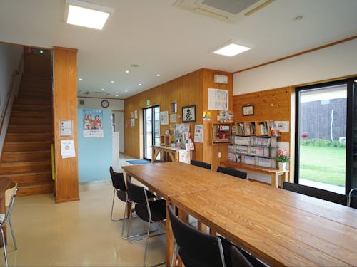 商店街の真ん中にあるふれあいスペース「元気のたまご」