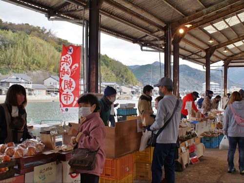 出展者の方との交流