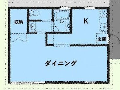 滞在体験棟Bの間取り図