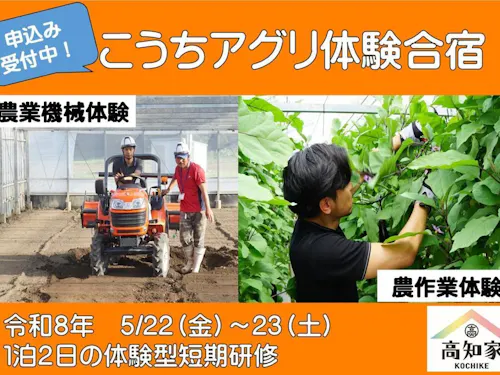 短期農業体験合宿もオススメです