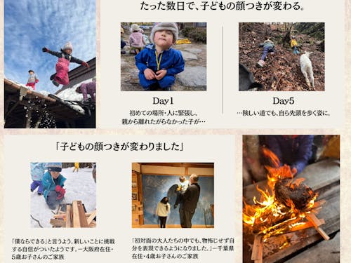 たった数日で、子どもの顔つきが変わる／「子どもの顔つきが変わりました」