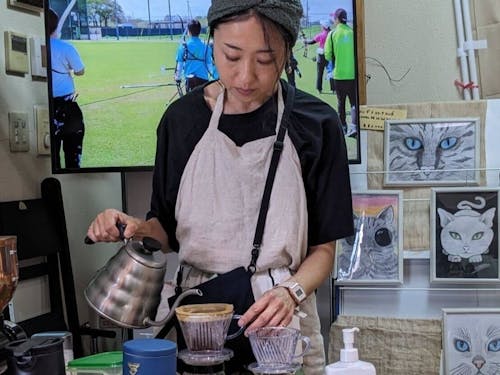 横田さんはハーブティーや紅茶の専門家!ハーブはお家でも楽しめるよう購入もできます