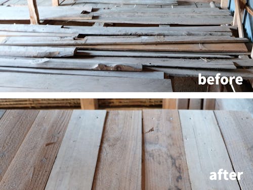 床のビフォー・アフター