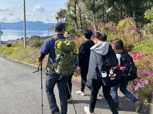 交流会（トレイル）の風景