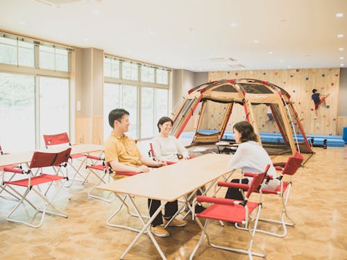 隊員の活動拠点の1つ、村の交流施設Katerie