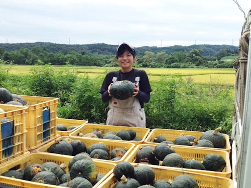 加美町へ移住し、就農した地域おこし協力隊OG。女性農家として活躍しています！
