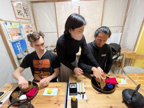 They are taught how to make tea.