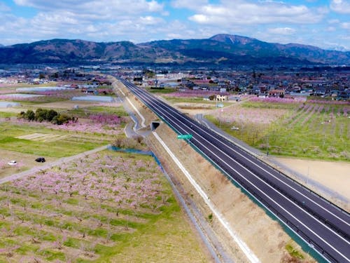 伊達市を走る東北中央道