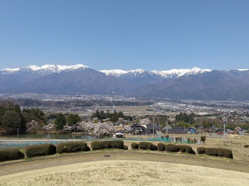 ふるさとの丘と中央アルプス