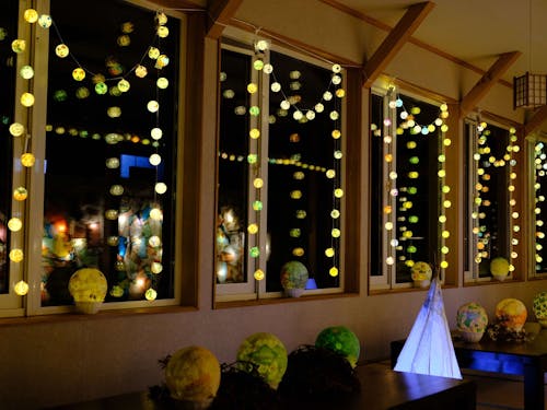 田瀬で開催したときのようす。反射して幻想的です。