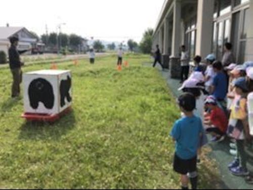 キッズスクールクマスプレー体験