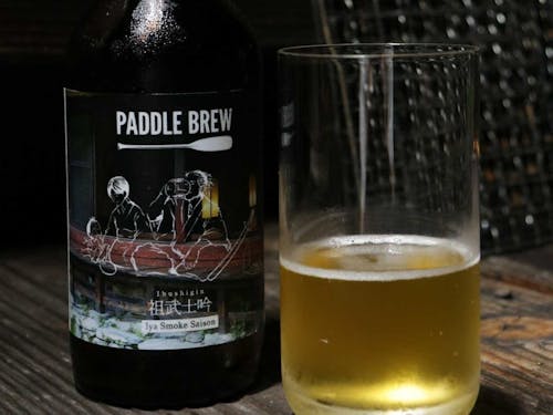 県内の醸造所と開発した、祖谷オリジナルクラフトビール“祖武士吟”(いぶしぎん)。