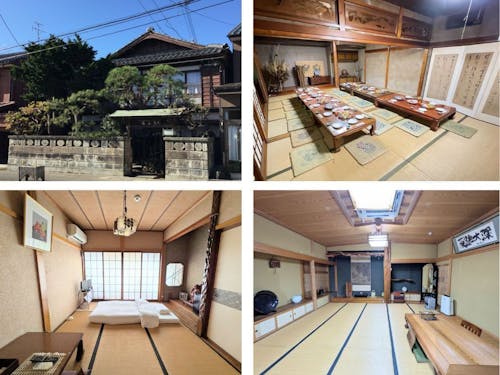 宿泊先は昭和レトロ感のある旅館「雅山荘（がざんそう）」