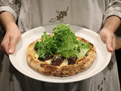 人気ナンバーワンのしいたけピザ