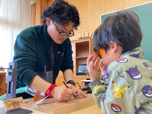 森林資源の活用アイデア×自分のスキルを活かしたワークショップの様子