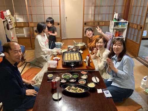 希望者は夜ごはんまで、団らんタイム