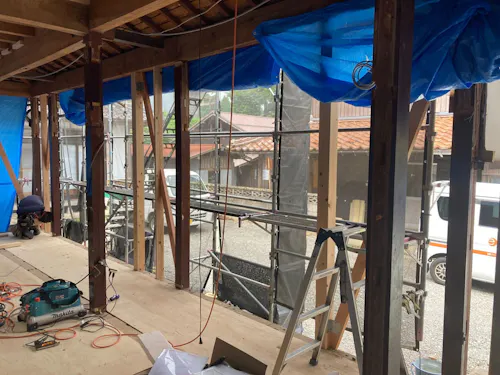 もとの構造を残しながらの工事