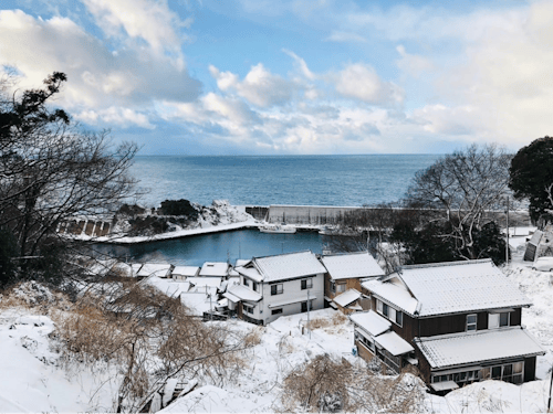 越前地区の写真(冬)