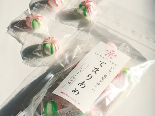 愛荘町いちご農家「愛荘ストロベリーLab.」さんのてまりあめのパッケージデザイン