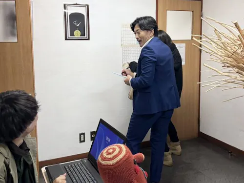 村長も挑戦していました！