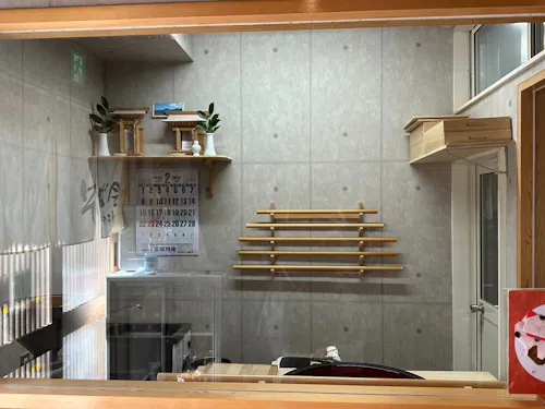 蕎麦打ちは毎朝ここで。