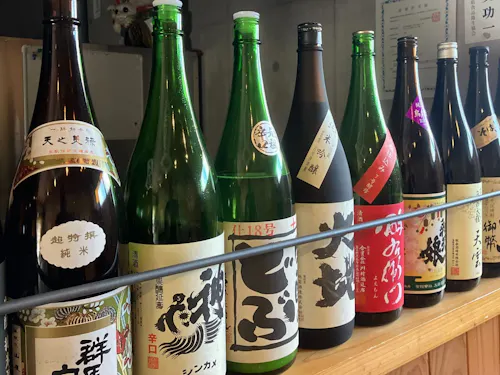 日本酒はじめ酒類豊富