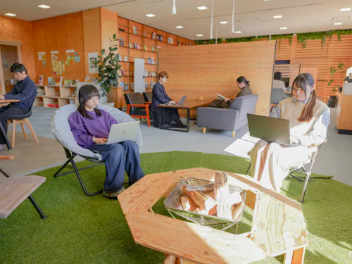 テラス石森内にあるコワーキングスペースの様子