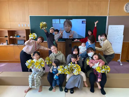 親子イベントでの集合写真