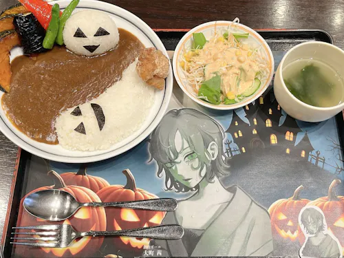 地元の温泉施設とハロウィンイベント用に特別メニューを開発。