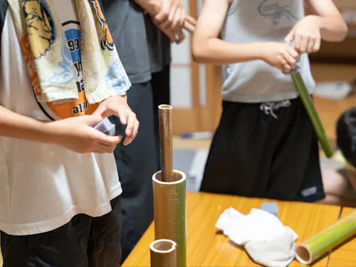 竹の水鉄砲づくり