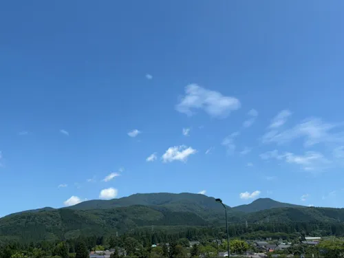 道の駅ばんだいからみえた景色。