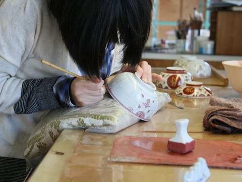 九谷焼の絵付け体験