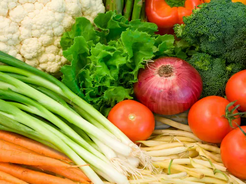 数々の地元産野菜