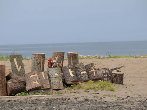海へのアクセスも抜群です。漁港では釣り、ビーチでは海水浴を楽しむことができます。