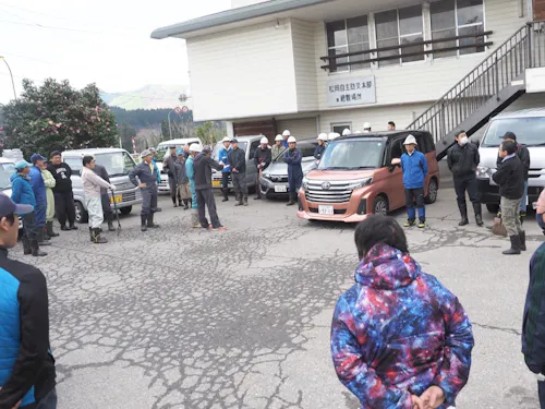 作業前の集合の様子